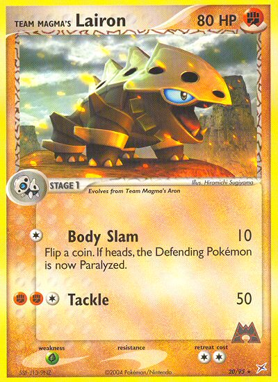 Team Magma's Lairon (20/95) [EX: Team Magma vs Team Aqua] | Good Games Cannington