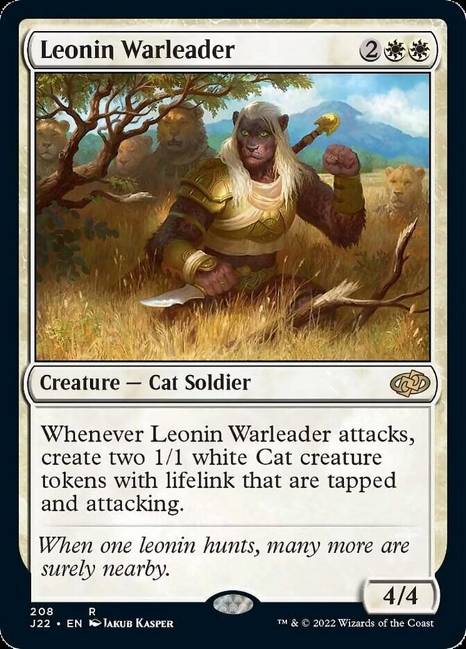 Leonin Warleader [Jumpstart 2022] | Good Games Cannington