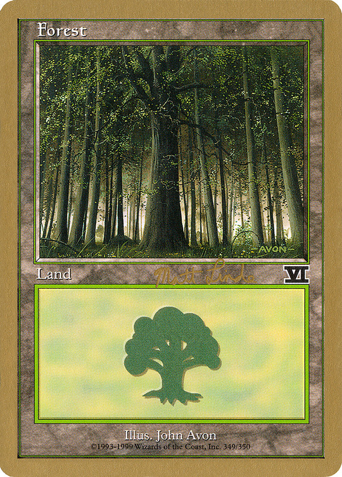 Forest (ml349) (Matt Linde) [World Championship Decks 1999] | Good Games Cannington