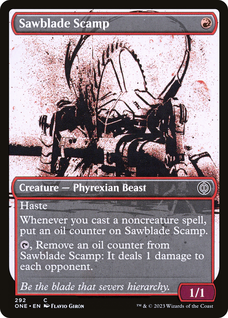 Sawblade Scamp (Showcase Ichor) [Phyrexia: All Will Be One] | Good Games Cannington