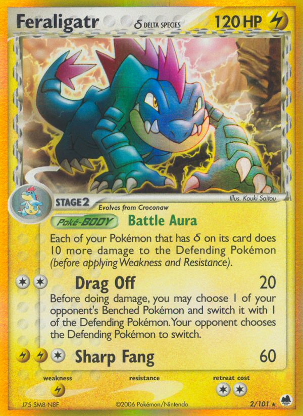 Feraligatr (2/101) (Delta Species) [EX: Dragon Frontiers] | Good Games Cannington