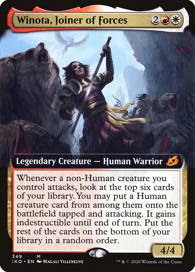Winota, Joiner of Forces (Extended Art) [Ikoria: Lair of Behemoths] | Good Games Cannington