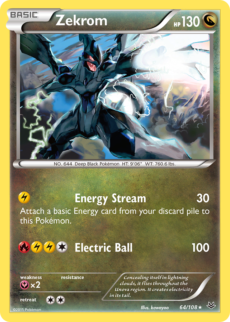 Zekrom (64/108) [XY: Roaring Skies] | Good Games Cannington