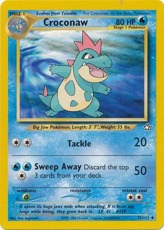 Croconaw (32/111) [Neo Genesis Unlimited] | Good Games Cannington