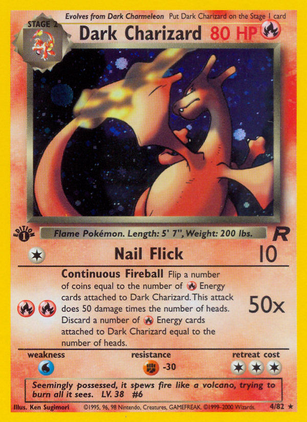 Dark Charizard (4/82) [Team Rocket 1st Edition] | Good Games Cannington