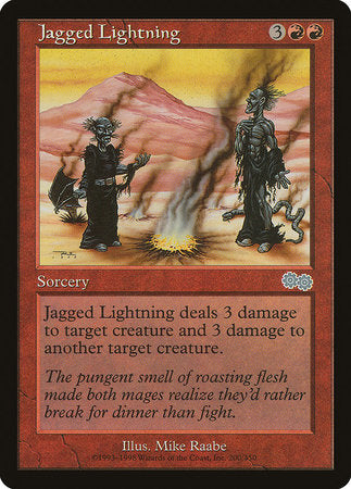Jagged Lightning [Urza's Saga] | Good Games Cannington