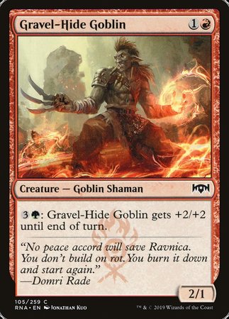 Gravel-Hide Goblin [Ravnica Allegiance] | Good Games Cannington