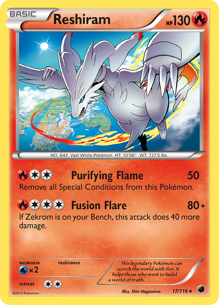 Reshiram (17/116) [Black & White: Plasma Freeze] | Good Games Cannington