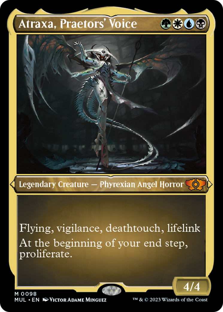 Atraxa, Praetors' Voice (Foil Etched) [Multiverse Legends] | Good Games Cannington