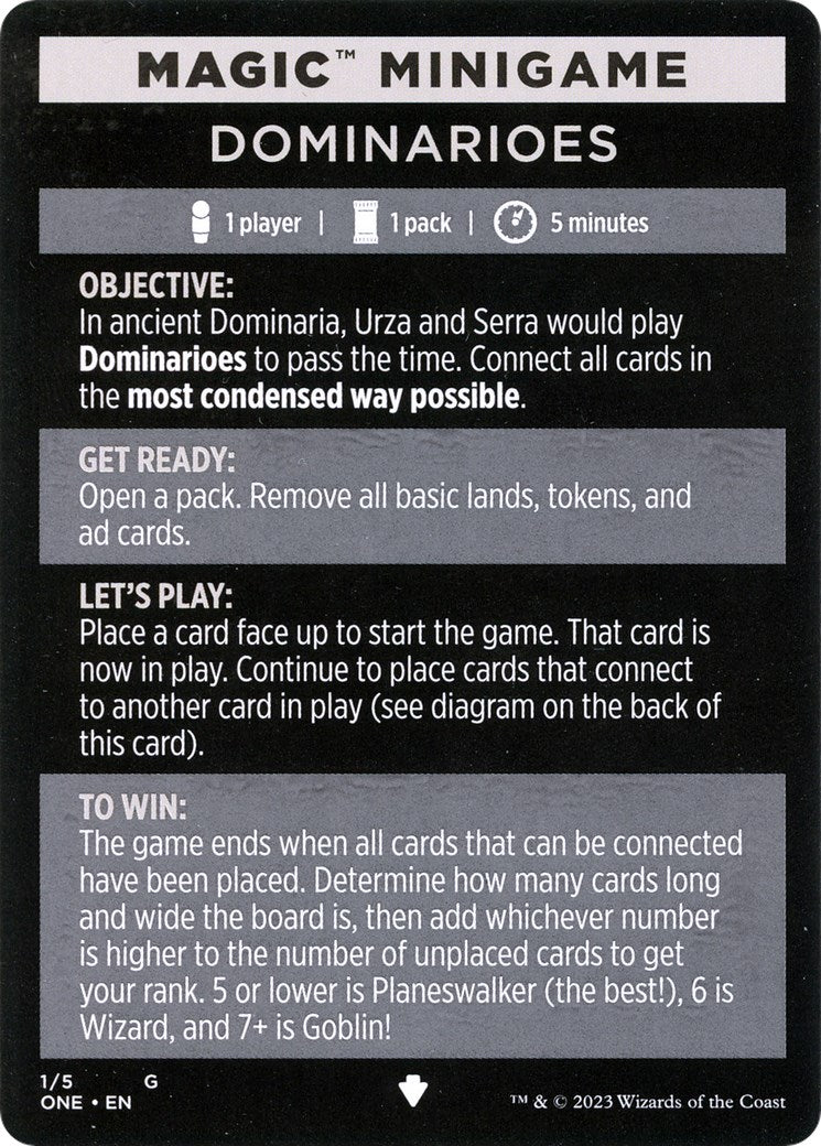 Dominarioes (Magic Minigame) [Phyrexia: All Will Be One Minigame] | Good Games Cannington