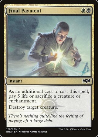 Final Payment [Ravnica Allegiance] | Good Games Cannington