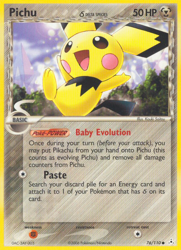 Pichu (76/110) (Delta Species) [EX: Holon Phantoms] | Good Games Cannington