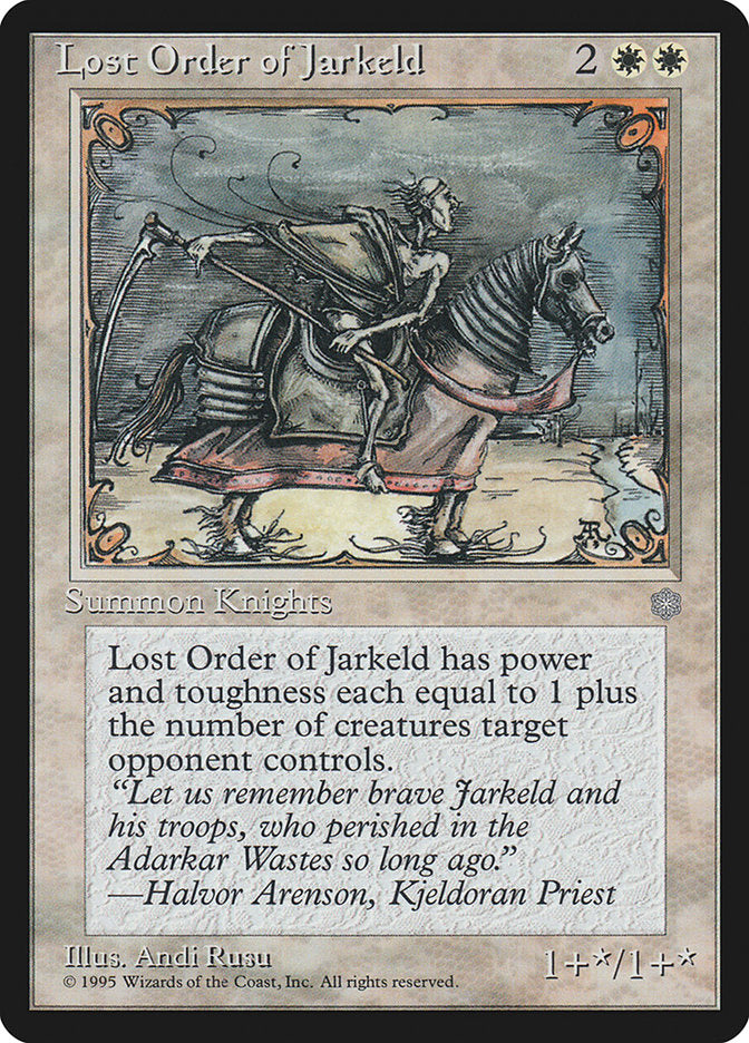 Lost Order of Jarkeld [Ice Age] | Good Games Cannington