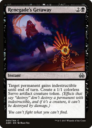 Renegade's Getaway [Aether Revolt] | Good Games Cannington