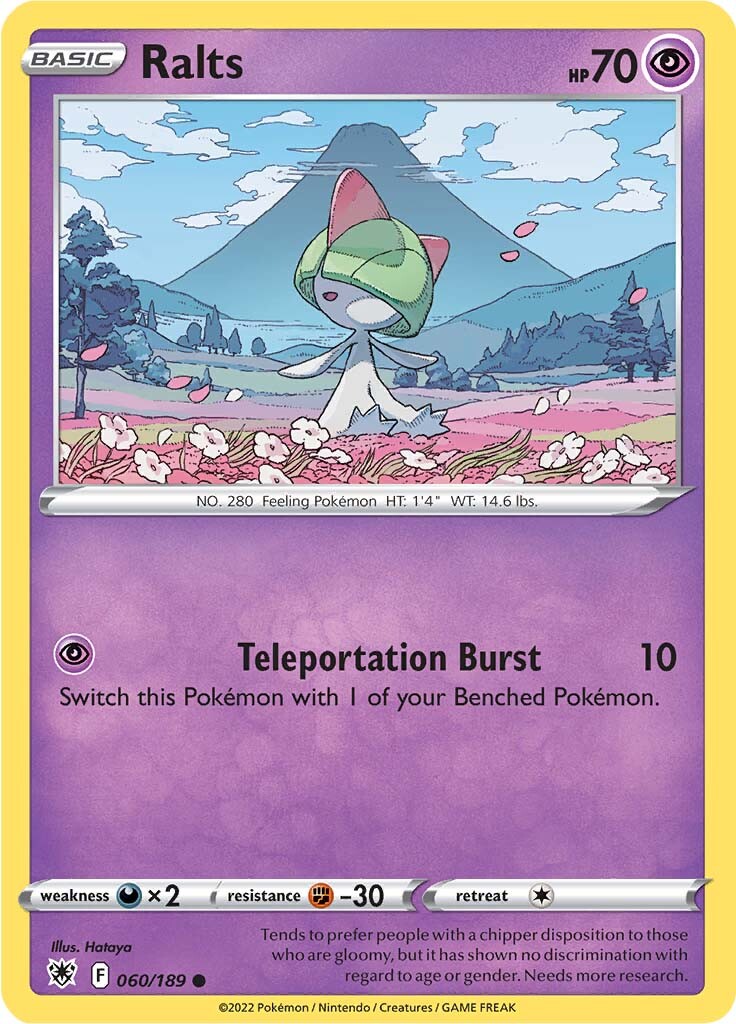 Ralts (060/189) [Sword & Shield: Astral Radiance] | Good Games Cannington