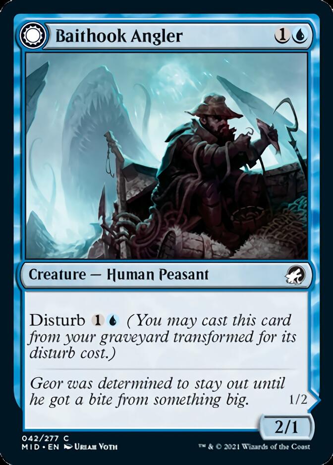 Baithook Angler // Hook-Haunt Drifter [Innistrad: Midnight Hunt] | Good Games Cannington