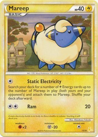 Mareep (13/30) [HeartGold & SoulSilver: Trainer Kit - Raichu] | Good Games Cannington