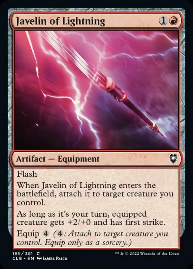 Javelin of Lightning [Commander Legends: Battle for Baldur's Gate] | Good Games Cannington