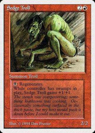 Sedge Troll [Summer Magic / Edgar] | Good Games Cannington