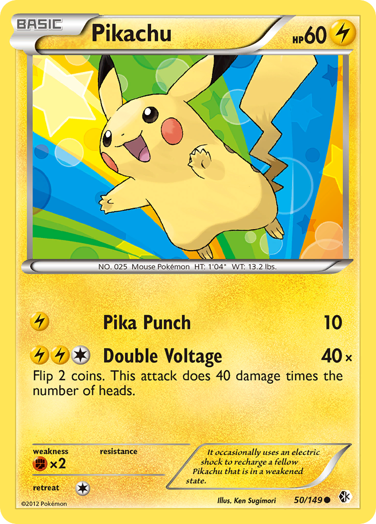 Pikachu (50/149) [Black & White: Boundaries Crossed] | Good Games Cannington