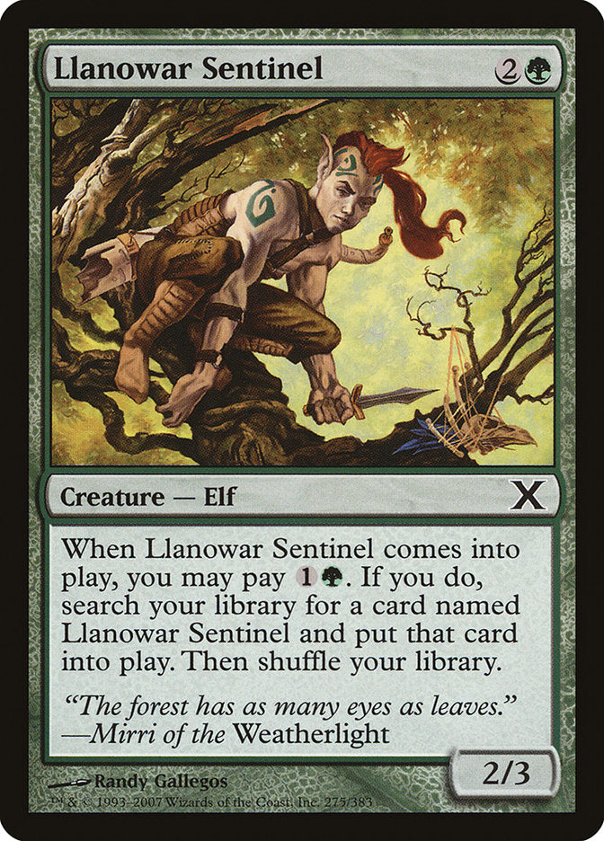 Llanowar Sentinel [Tenth Edition] | Good Games Cannington