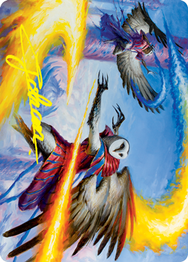 Teach by Example Art Card (Gold-Stamped Signature) [Strixhaven: School of Mages Art Series] | Good Games Cannington