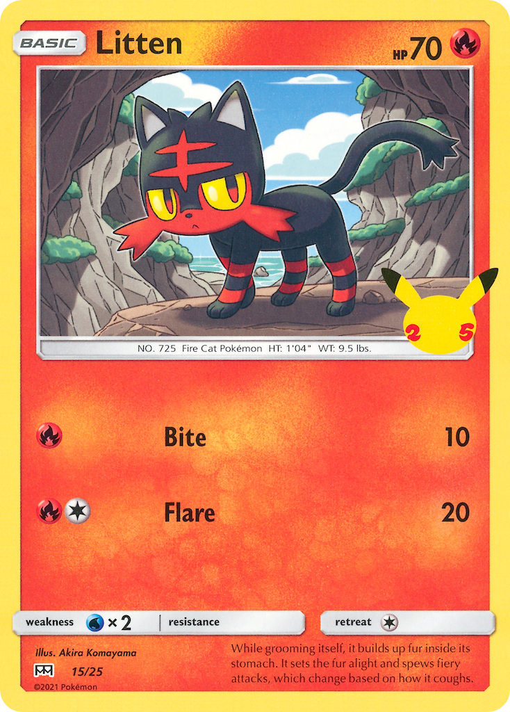 Litten (15/25) [McDonald's 25th Anniversary] | Good Games Cannington