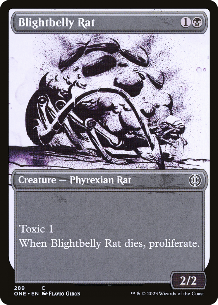 Blightbelly Rat (Showcase Ichor) [Phyrexia: All Will Be One] | Good Games Cannington