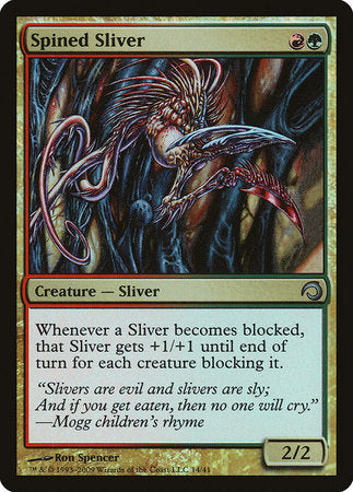 Spined Sliver [Premium Deck Series: Slivers] | Good Games Cannington