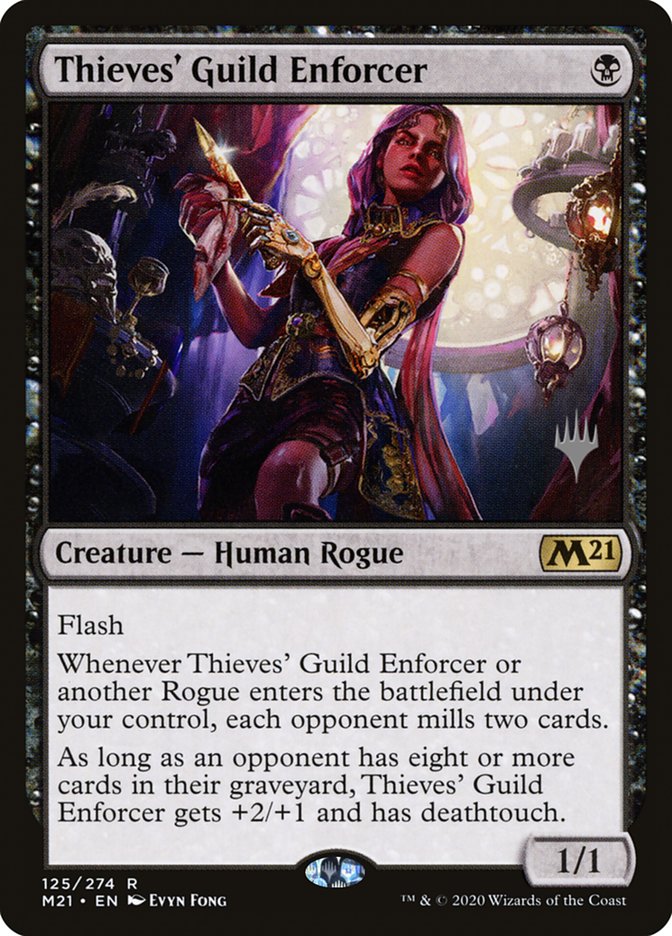Thieves' Guild Enforcer (Promo Pack) [Core Set 2021 Promos] | Good Games Cannington