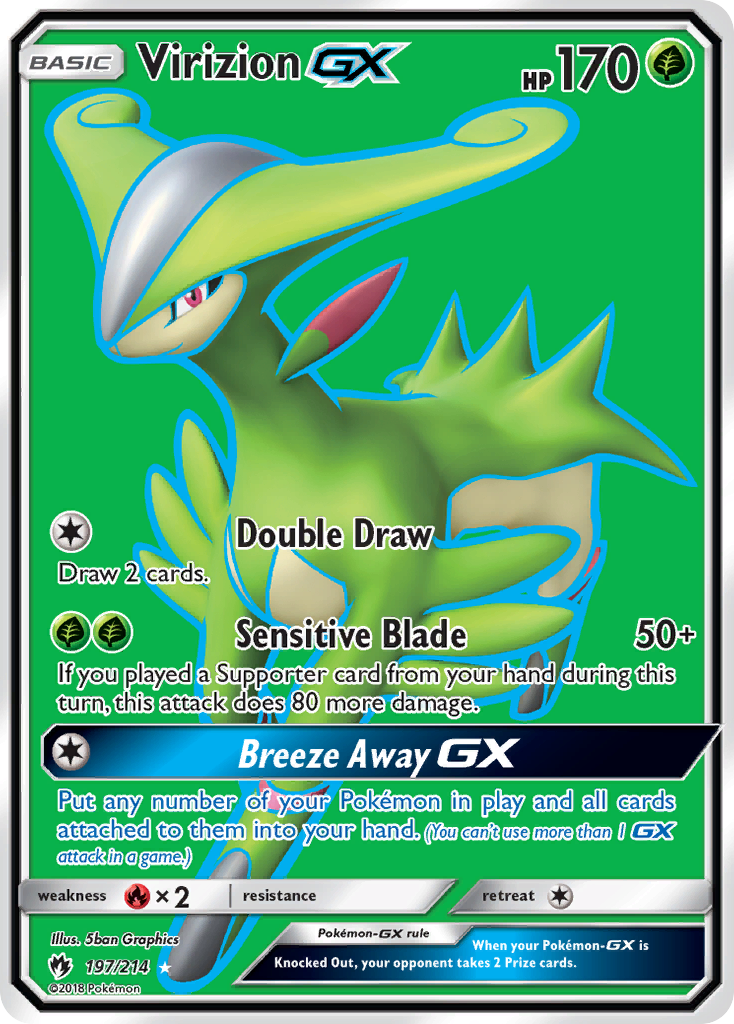 Virizion GX (197/214) [Sun & Moon: Lost Thunder] | Good Games Cannington