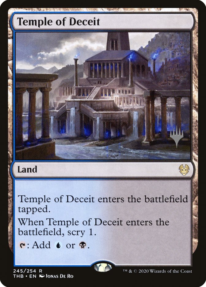 Temple of Deceit (Promo Pack) [Theros Beyond Death Promos] | Good Games Cannington