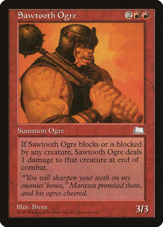 Sawtooth Ogre [Weatherlight] | Good Games Cannington