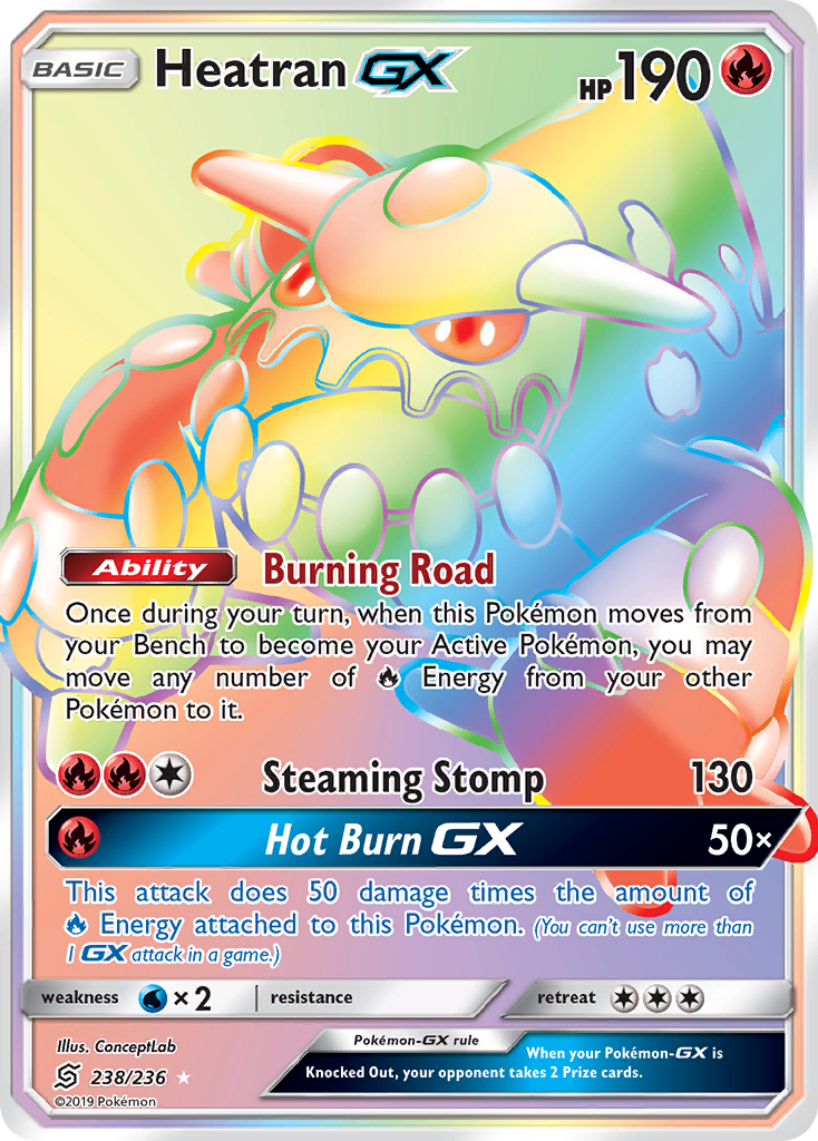 Heatran GX (238/236) [Sun & Moon: Unified Minds] | Good Games Cannington