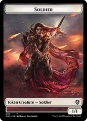 Soldier (007) // Angel Double-Sided Token [Phyrexia: All Will Be One Commander Tokens] | Good Games Cannington