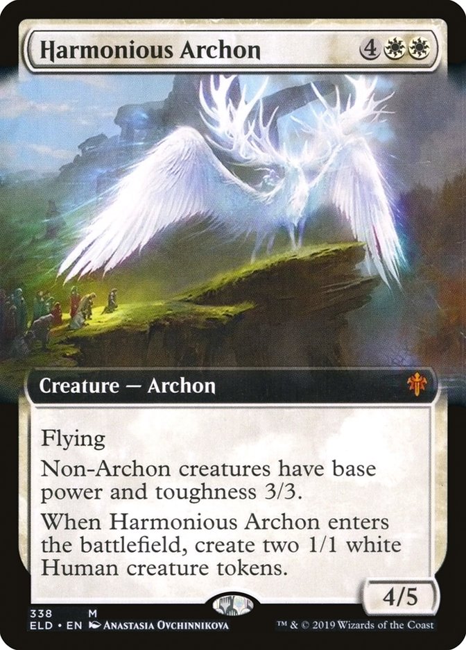 Harmonious Archon (Extended Art) [Throne of Eldraine] | Good Games Cannington