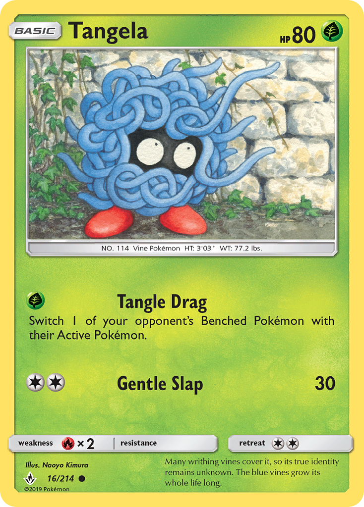 Tangela (16/214) [Sun & Moon: Unbroken Bonds] | Good Games Cannington