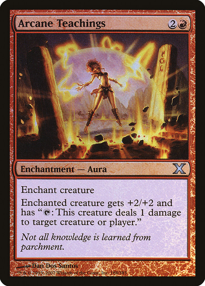 Arcane Teachings (Premium Foil) [Tenth Edition] | Good Games Cannington