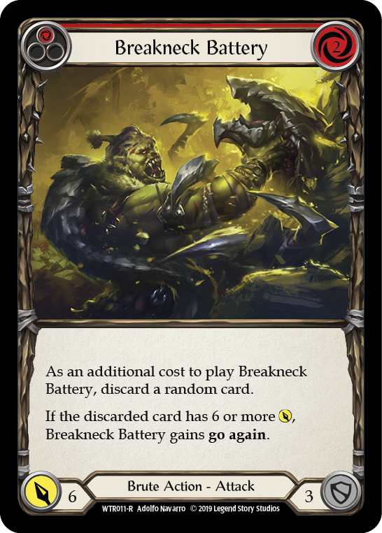 Breakneck Battery (Red) [WTR011-R] Alpha Print Normal | Good Games Cannington