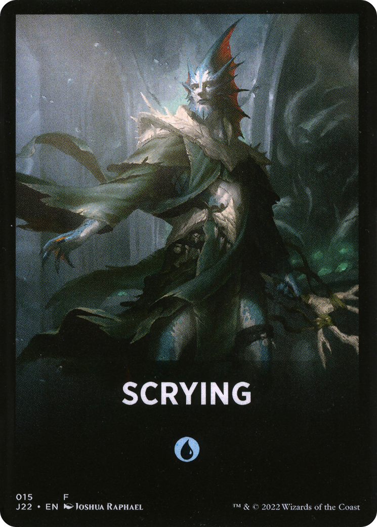 Scrying Theme Card [Jumpstart 2022 Front Cards] | Good Games Cannington
