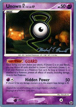 Unown G LV.17 (57/106) (Boltevoir - Michael Pramawat) [World Championships 2010] | Good Games Cannington