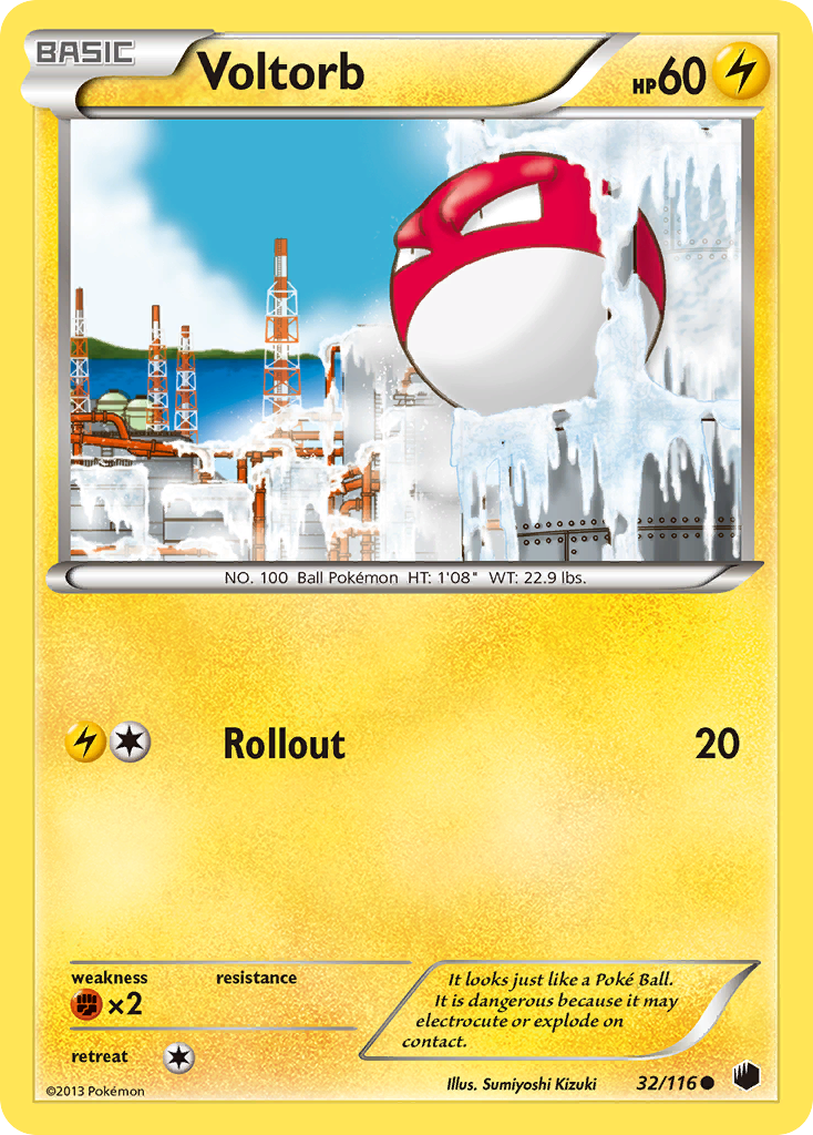 Voltorb (32/116) [Black & White: Plasma Freeze] | Good Games Cannington