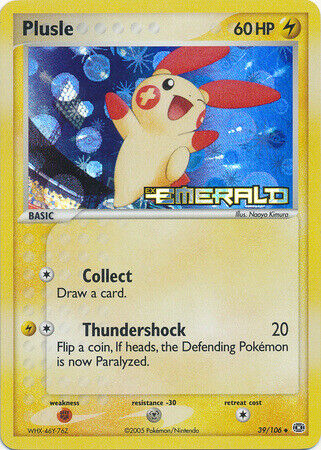 Plusle (39/106) (Stamped) [EX: Emerald] | Good Games Cannington