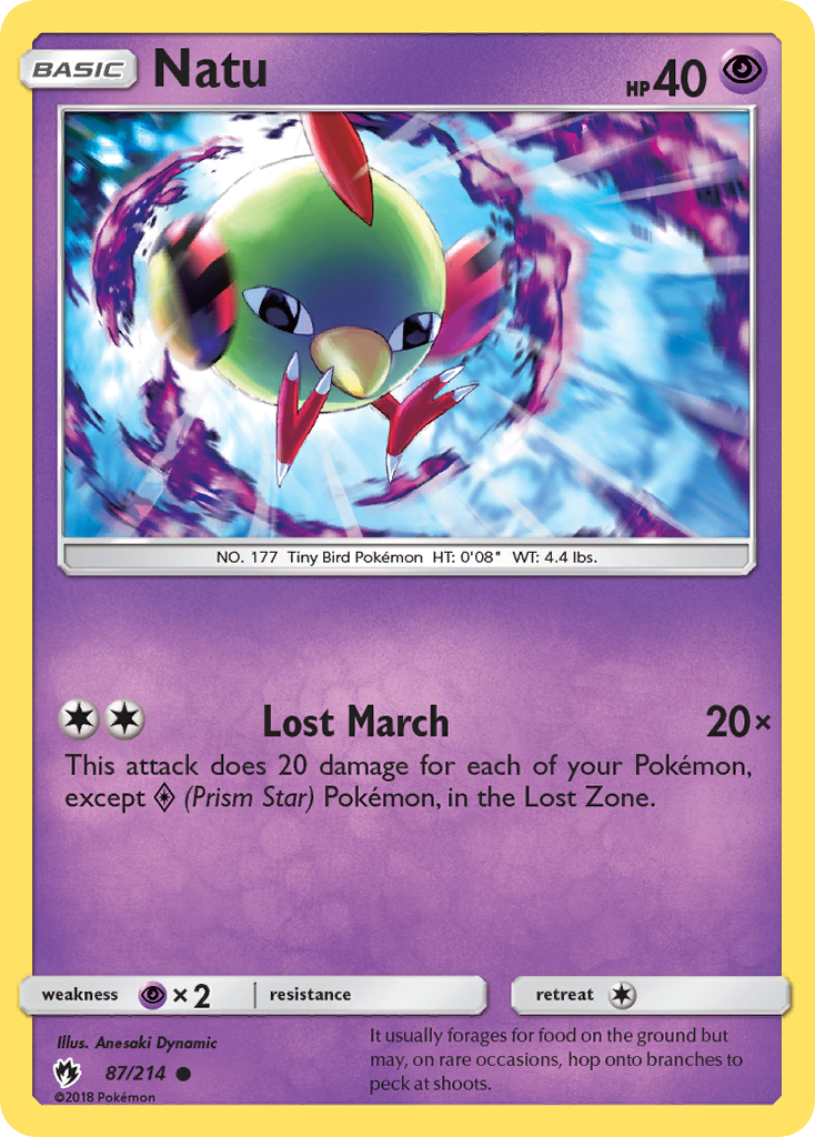 Natu (87/214) [Sun & Moon: Lost Thunder] | Good Games Cannington