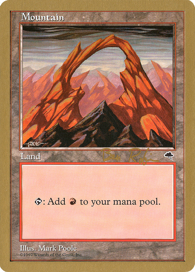 Mountain (br345) (Ben Rubin) [World Championship Decks 1998] | Good Games Cannington
