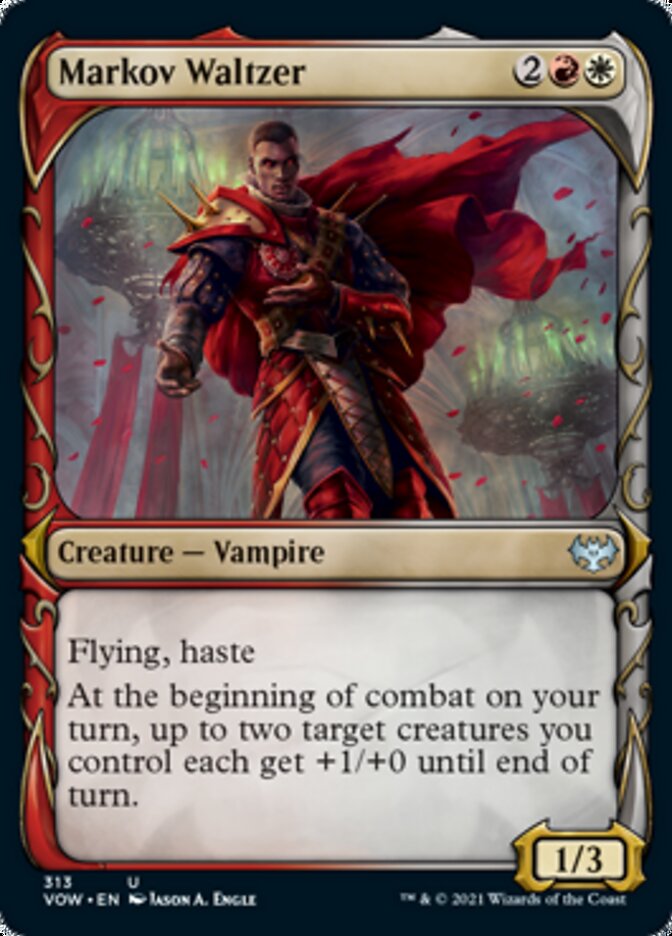 Markov Waltzer (Showcase Fang Frame) [Innistrad: Crimson Vow] | Good Games Cannington