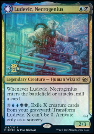 Ludevic, Necrogenius // Olag, Ludevic's Hubris [Innistrad: Midnight Hunt Prerelease Promos] | Good Games Cannington