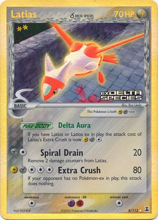 Latias (8/113) (Delta Species) (Stamped) [EX: Delta Species] | Good Games Cannington