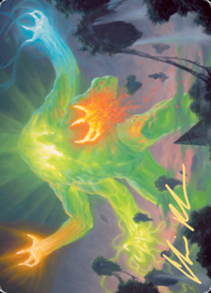 Omnath, Locus of Creation Art Card (Gold-Stamped Signature) [Zendikar Rising Art Series] | Good Games Cannington