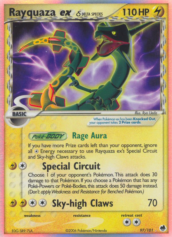 Rayquaza ex (97/101) (Delta Species) [EX: Dragon Frontiers] | Good Games Cannington